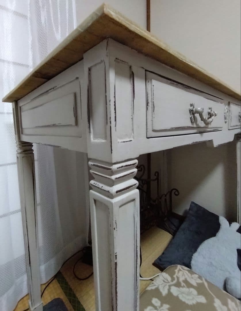 サラグレース　フレンチシャビーシックデスク　アンティークスタイル　コンソール