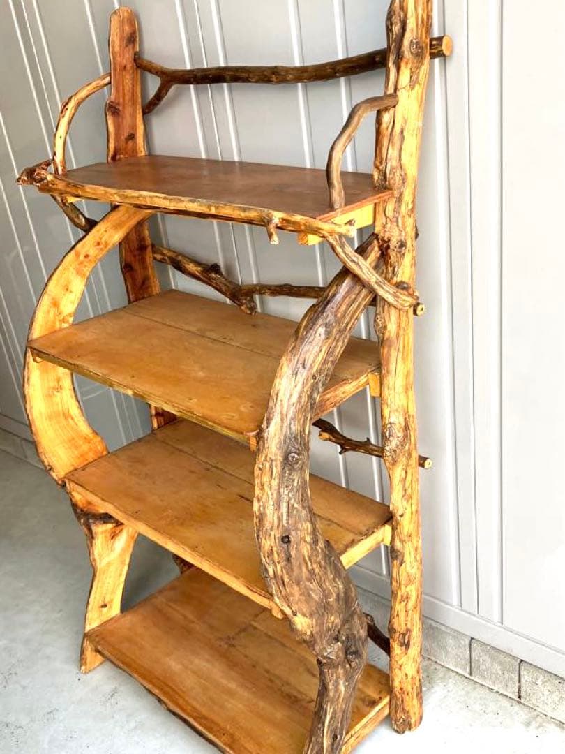 流木本棚4段ハンドメイド