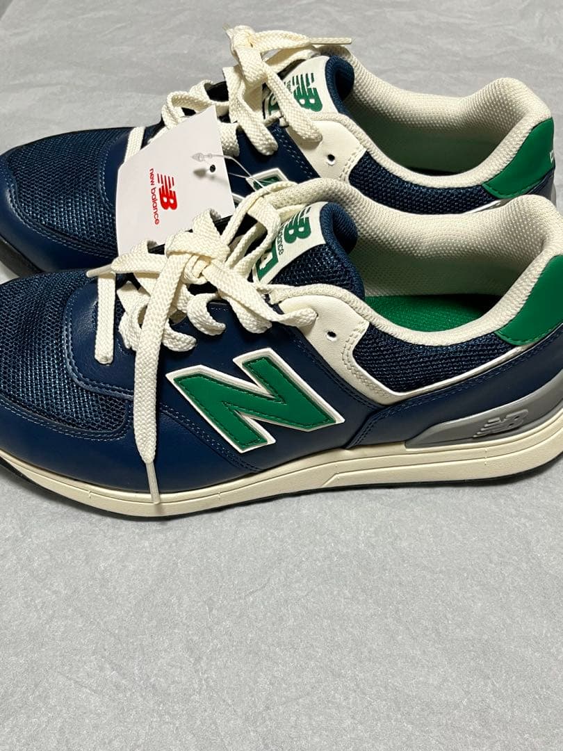 New Balance ネイビー/グリーン スニーカー
