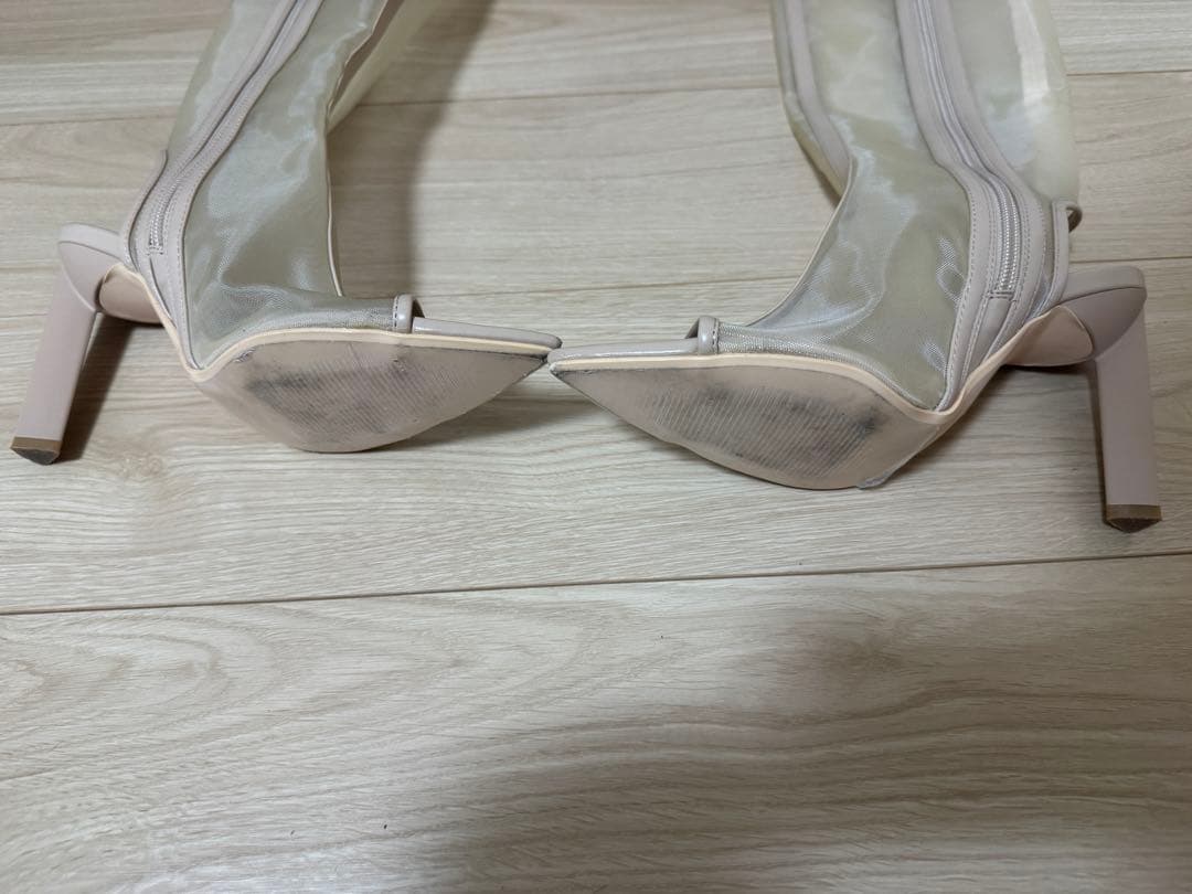 エイミーイストワール EIMY ISTOIRE オープントゥシアーロングブーツ