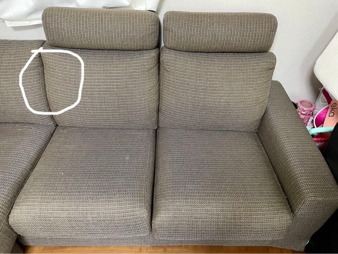 ニトリソファ (NポケットA1N LO ) 3人掛け 送料33000円込み