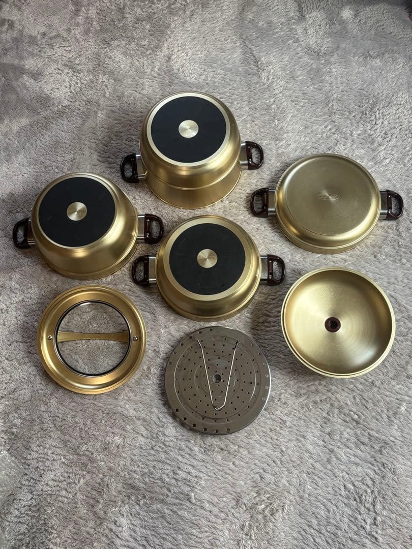 マル球産業　鍋セット　ゴールドシリーズ　ＩＨ対応