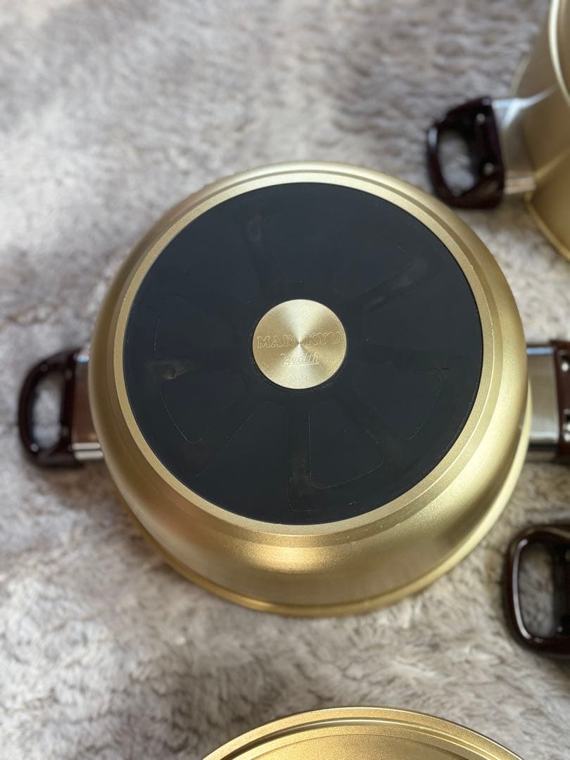 マル球産業　鍋セット　ゴールドシリーズ　ＩＨ対応