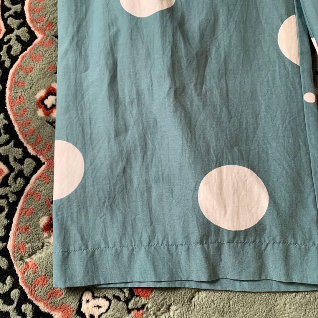 ディークの水色のドット模様ガウチョパンツ