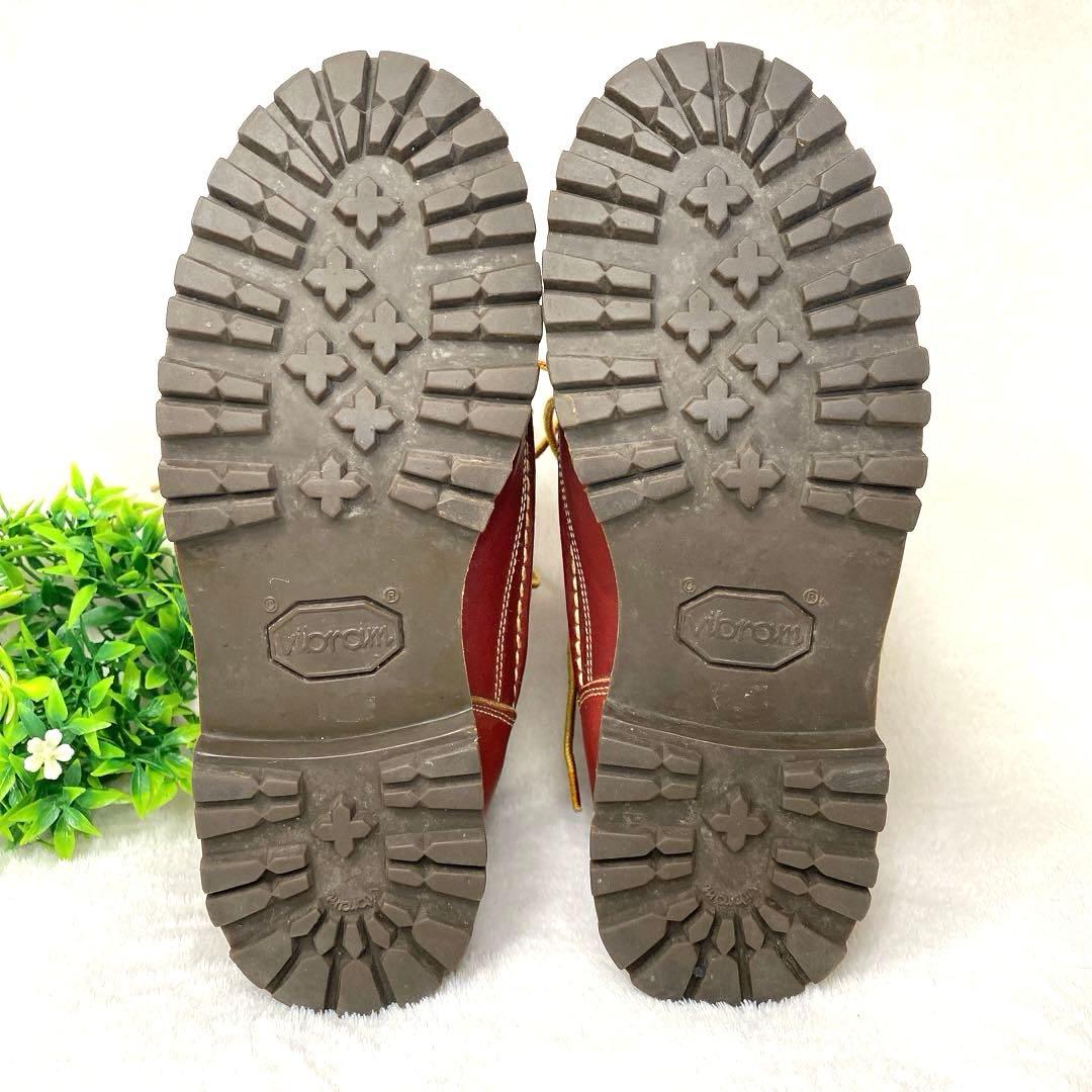 美品 Danner ダナー モックトゥ US5.5 23.5ビブラム 赤茶