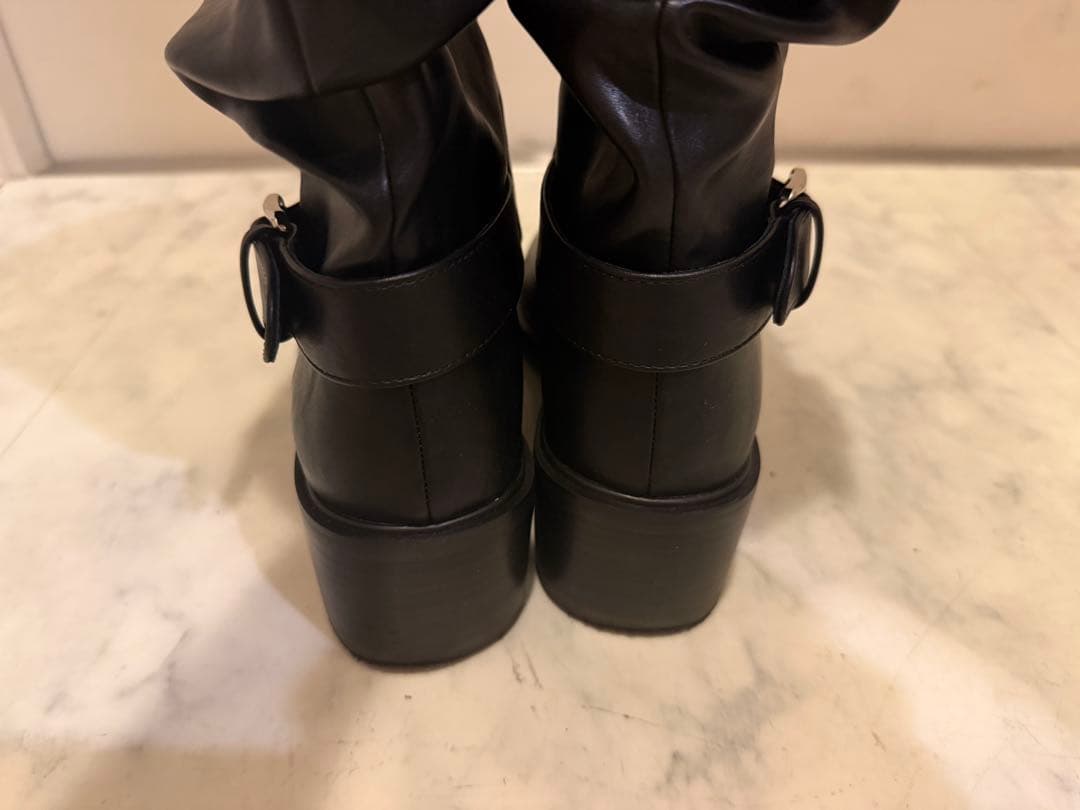 SNIDEL スナイデル ルーズバックルショートブーツ
