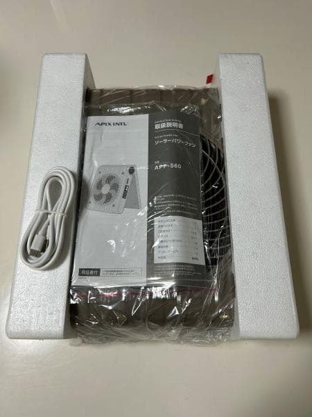 Y【未使用保管品】SOTOMO ソーラーパネル搭載 スタンド扇風機　S