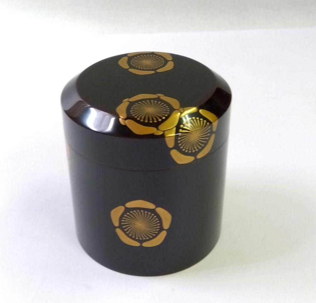 茶道具 薄器 茶桶 溢梅蒔絵 京塗 表派 鈴木表朔