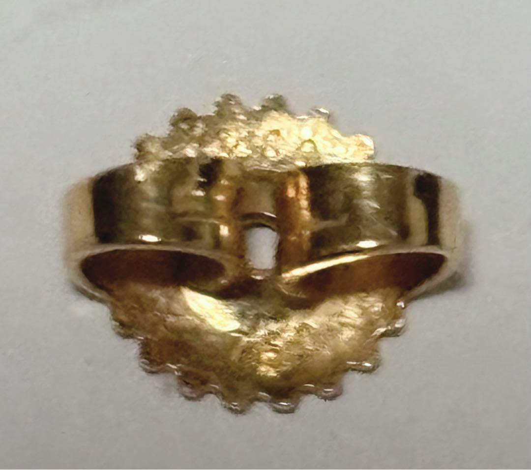 Tiffany ティファニー K18 ダイヤモンド リボン ピアス　片耳