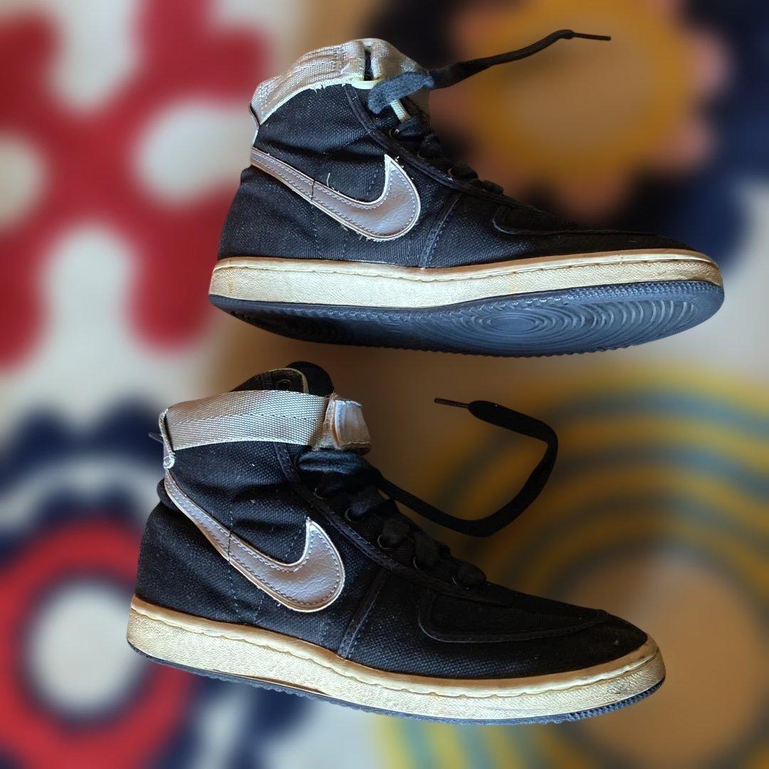 NIKE バンダル VANDAL ハイカット25㎝ 黒銀 85年製