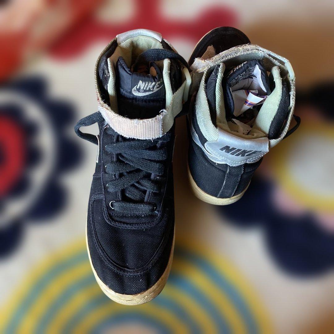 NIKE バンダル VANDAL ハイカット25㎝ 黒銀 85年製