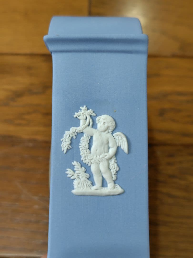 ヴィンテージ　ウェッジウッド　ペールブルー　時計