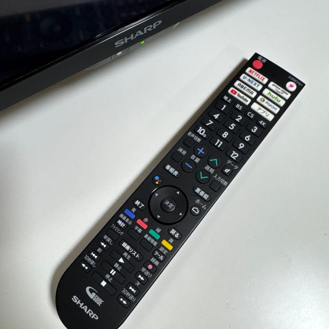 極美品 SHARP 2022年製 42V型4K液晶テレビ Bluetooth対応