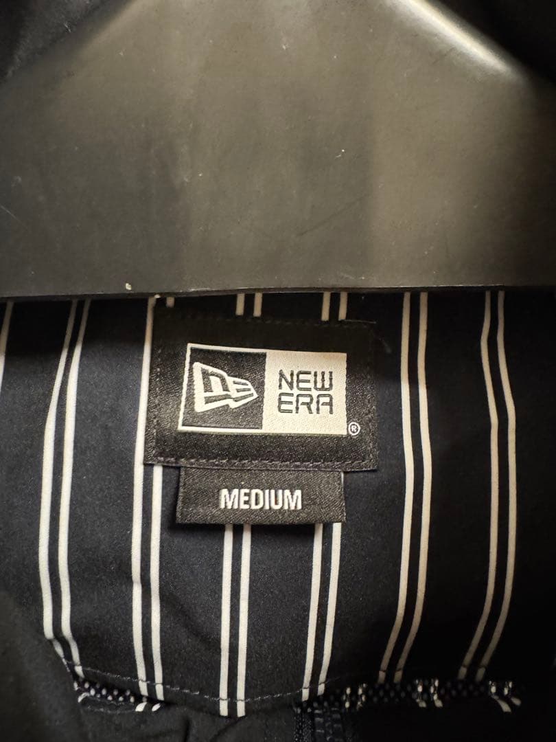 【美品】ニュー エラ ネイビーストライプ ゴルフ アウター ジャケット