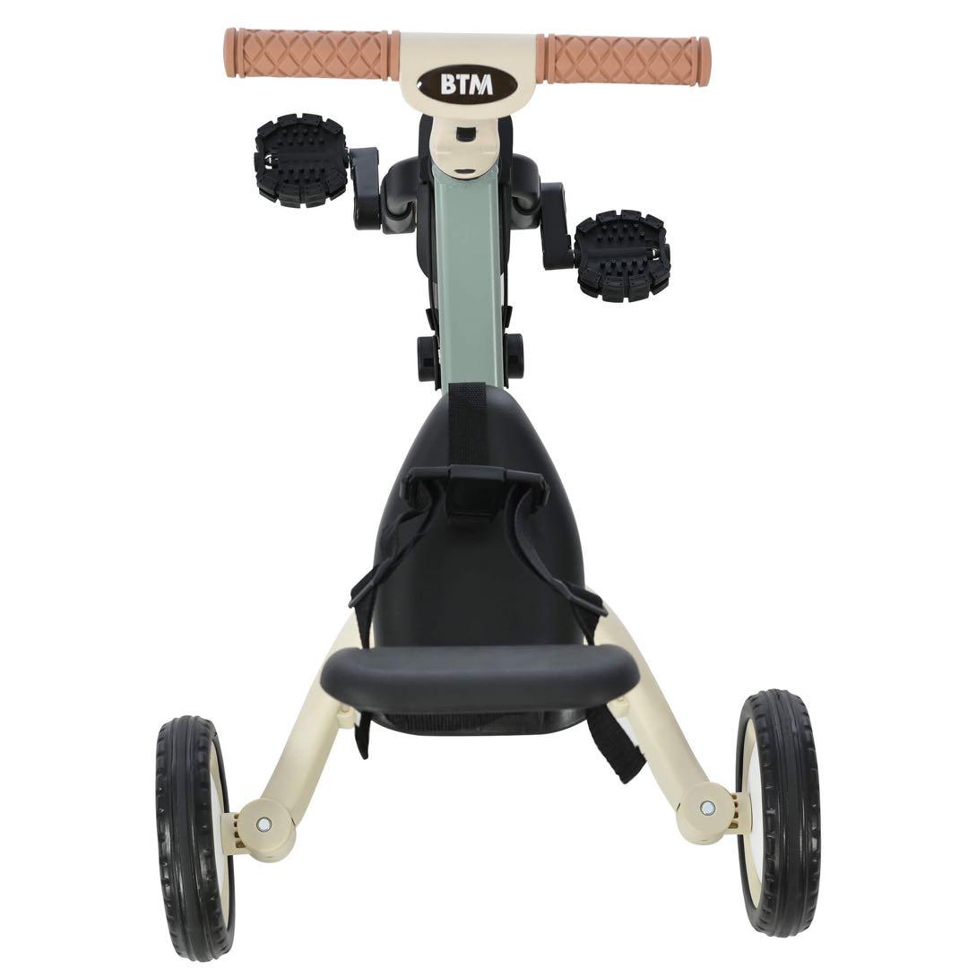 三輪車 子供用4in1 自転車 オリジナル 押し棒 ペダル コントロールバー付き