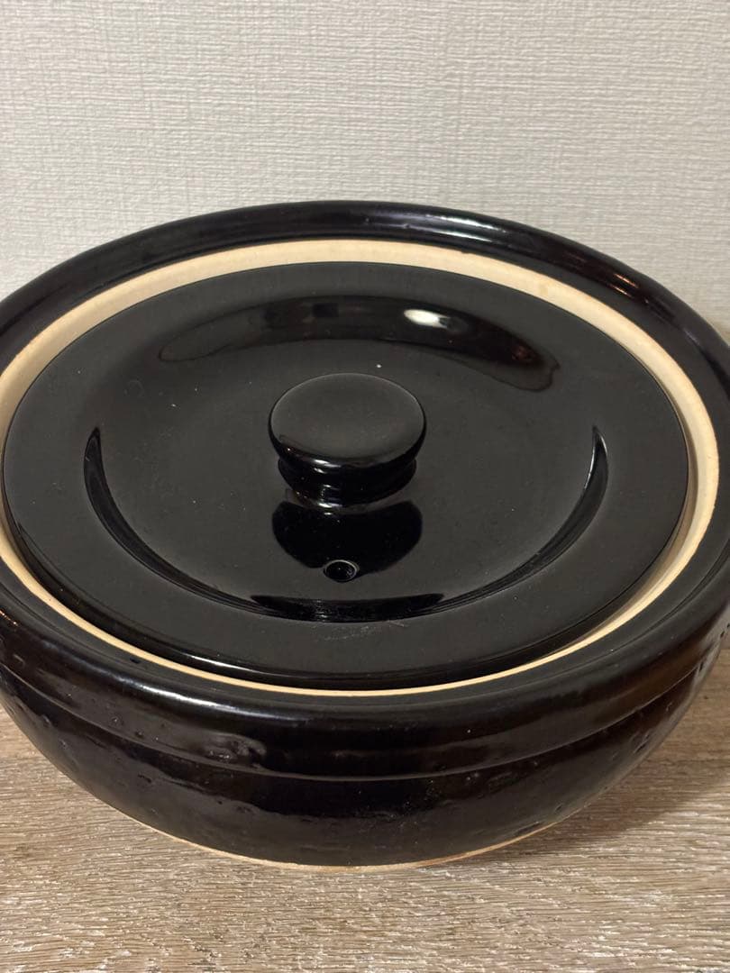 長谷園　かまどさん　3合炊き　黒色 土鍋