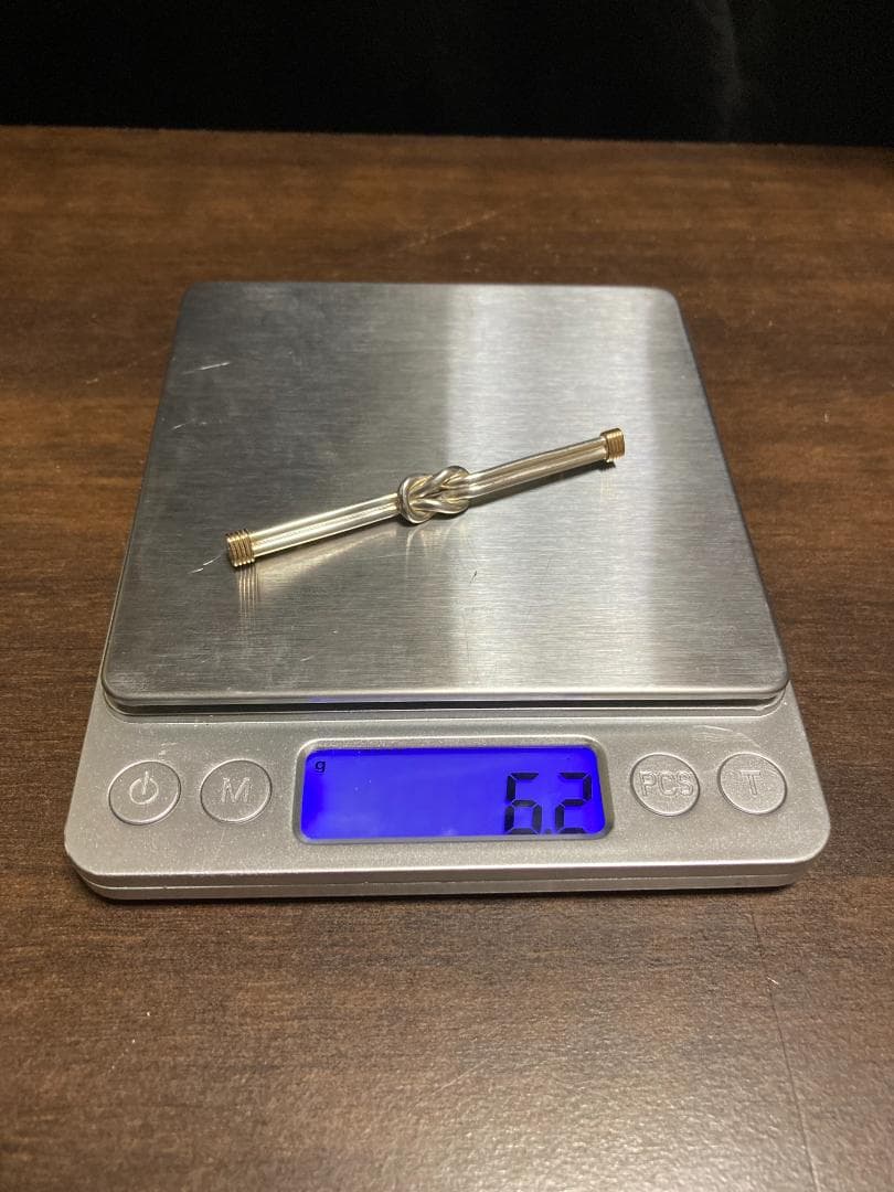 ティファニー ノット コンビ ブローチ K14 シルバー925