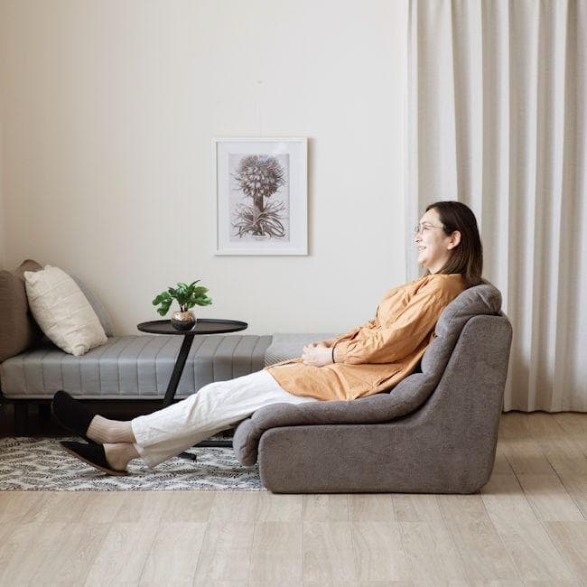 圧縮梱包 圧縮１人掛けソファ「メルシー」トッパー付 シングルソファ（674）