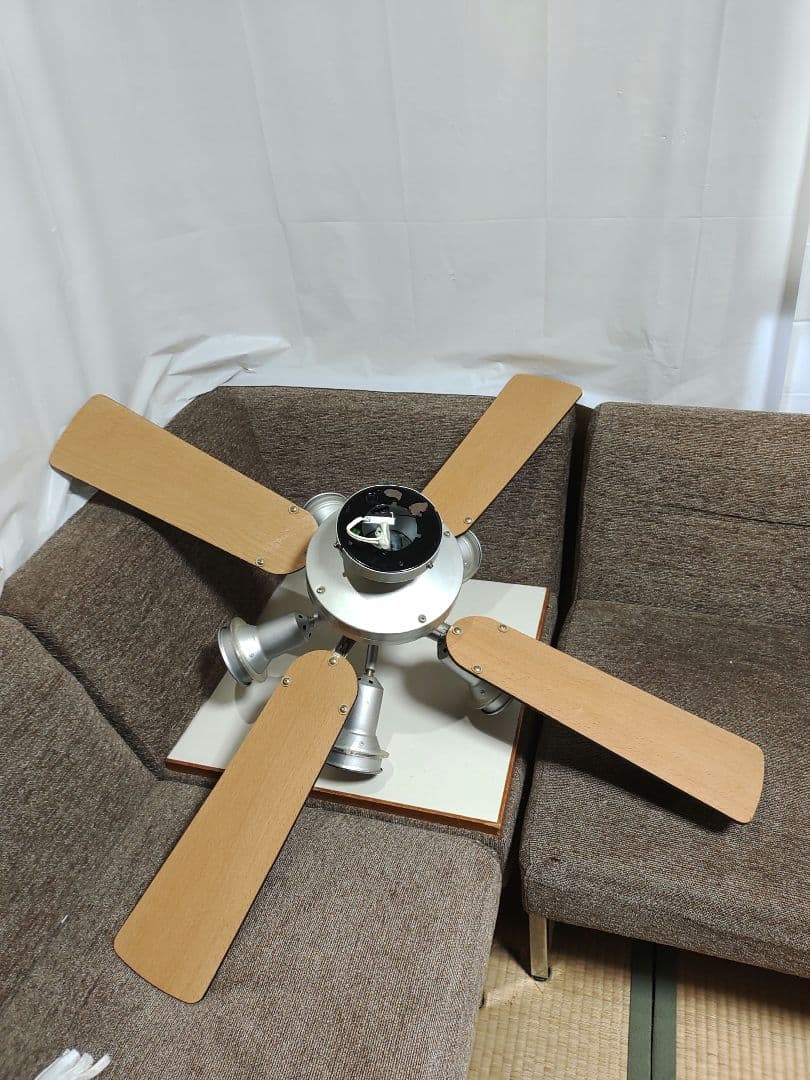 オーデリック シーリングファン 木製ブレード 5灯