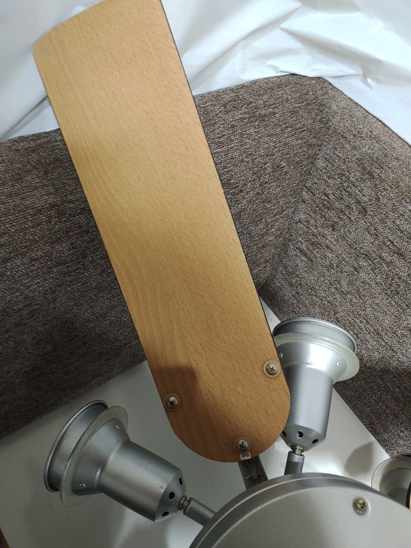 オーデリック シーリングファン 木製ブレード 5灯