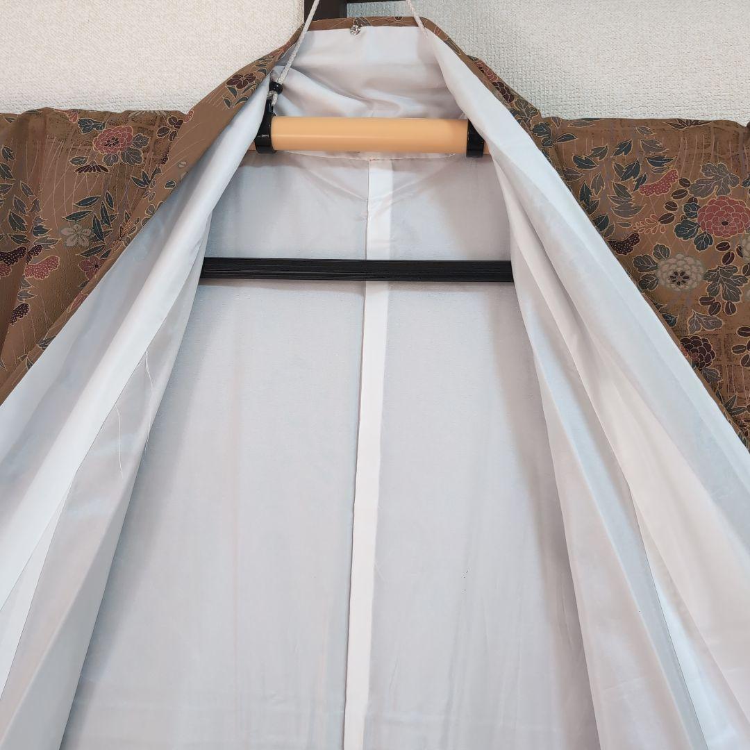 【三花】美品　東レシルック　東洋和装　袷　洗える着物　リユース