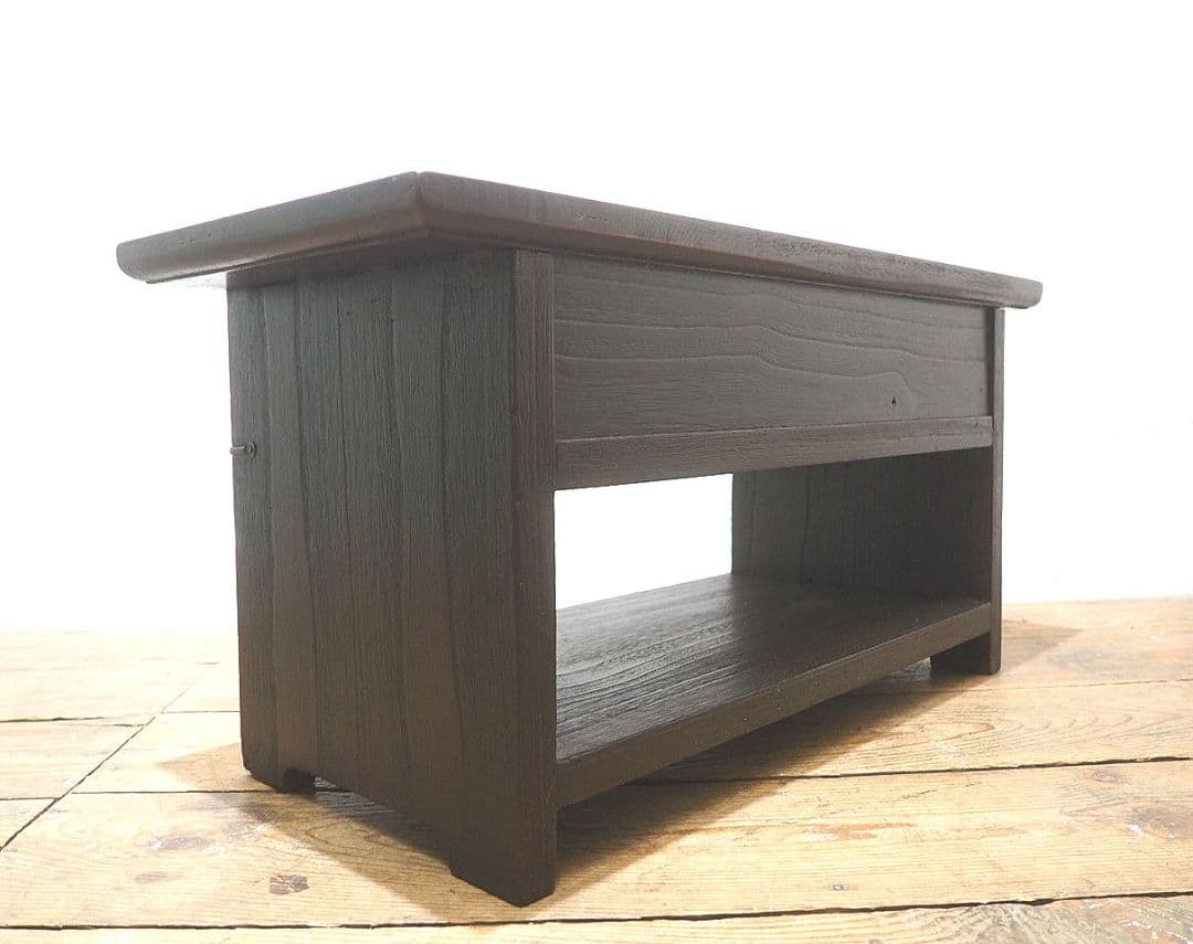 1314 ヴィンテージ センターテーブル　収納棚　レトロ　展示台　テレビ台　文机