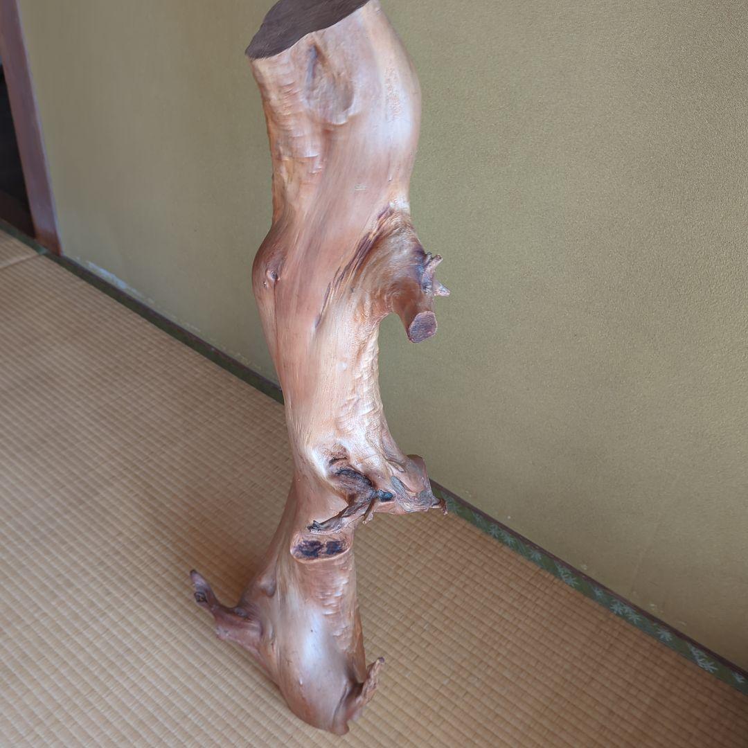 アンティーク 木 オブジェ　流木アート　置物　ひょうたん付