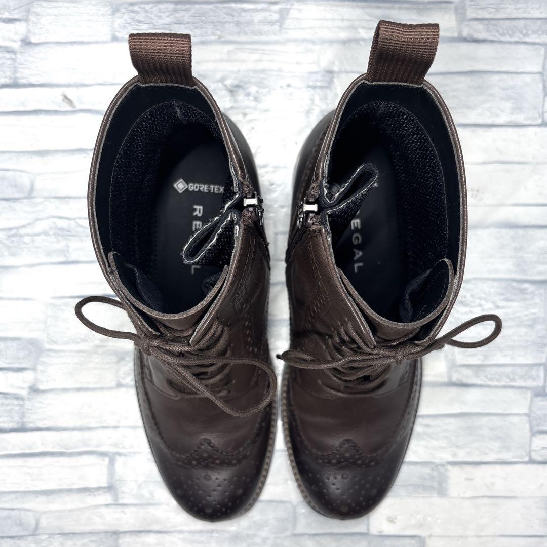 ✨極美品✨リーガル レースアップブーツ ゴアテックス ダークブラウン 23cm
