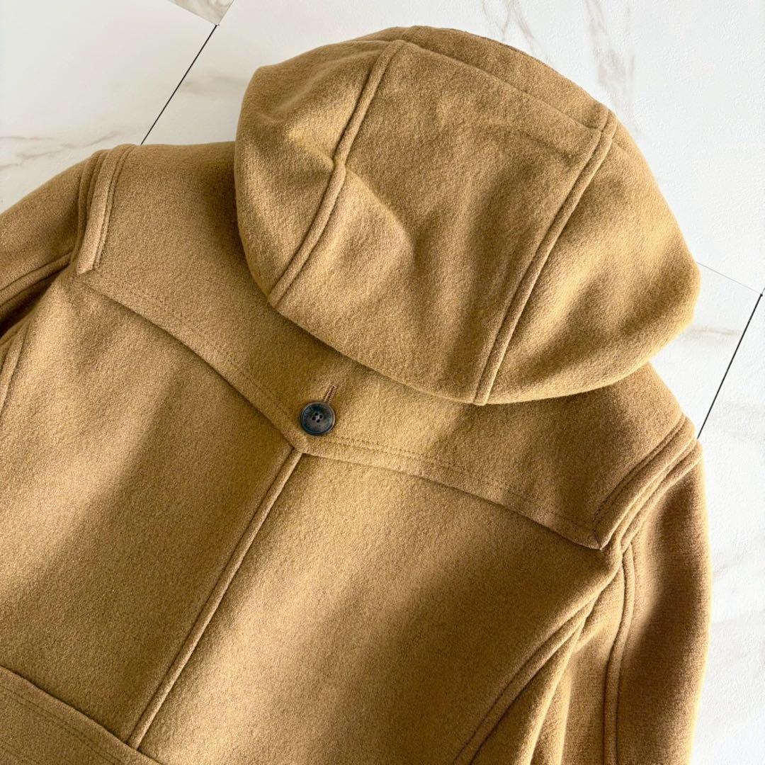 美品◆バーバリーブラックレーベル ダッフルコート キャメル ショート丈 L