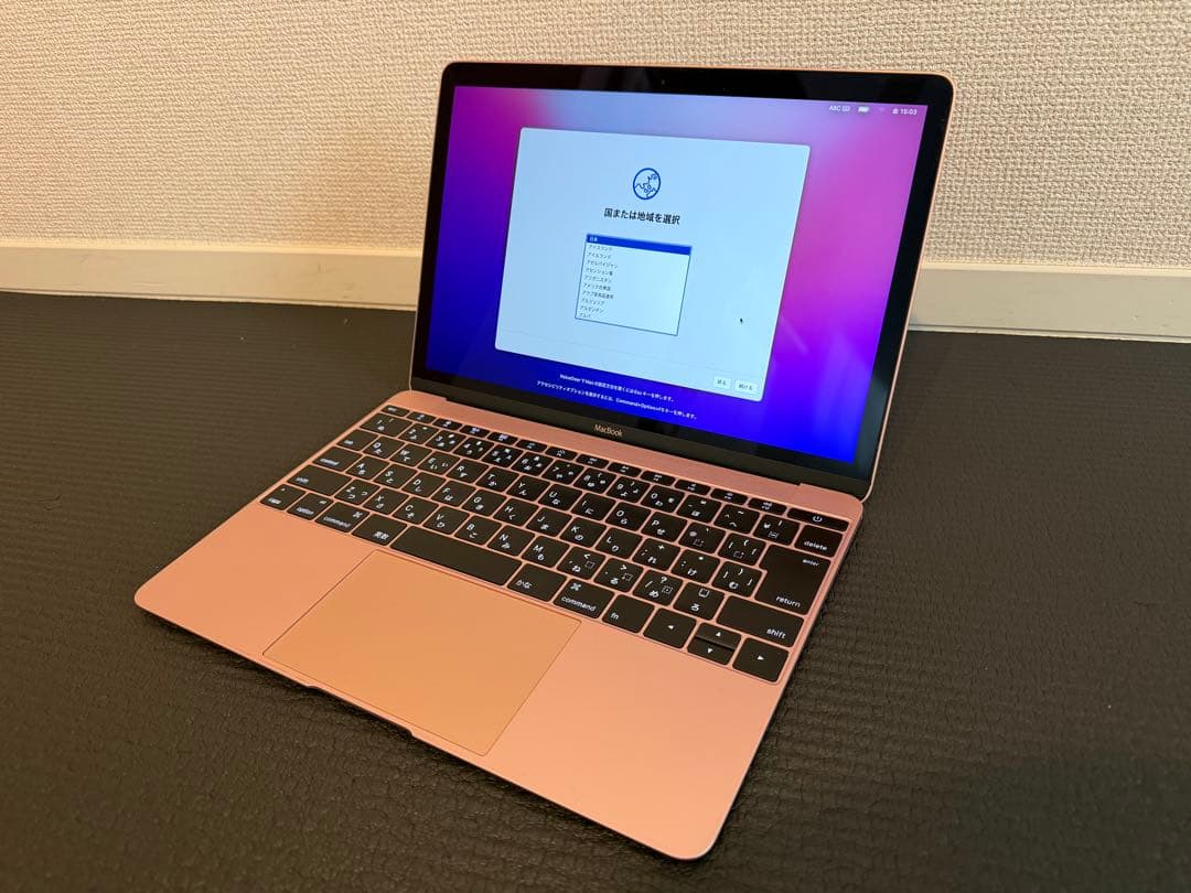 【美品】 MacBook A1534 12インチ メモリ8G 512GB ピンク