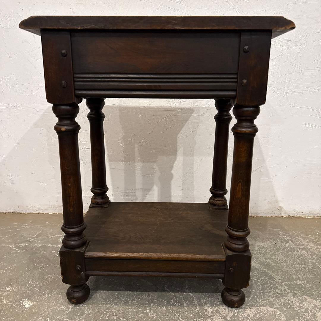 ビンテージ　木製サイドテーブル　ベッドサイドテーブル