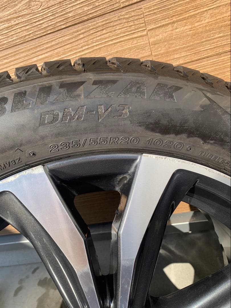 ブリヂストン スタッドレスタイヤ 20インチ ホイールセット　レクサスRX純正