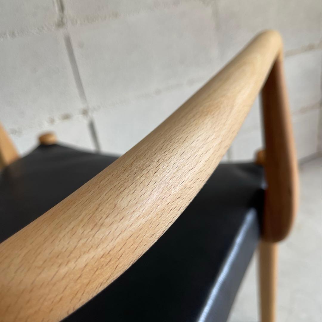 ビンテージ　本革レザー　アームチェア　ダイニングチェア