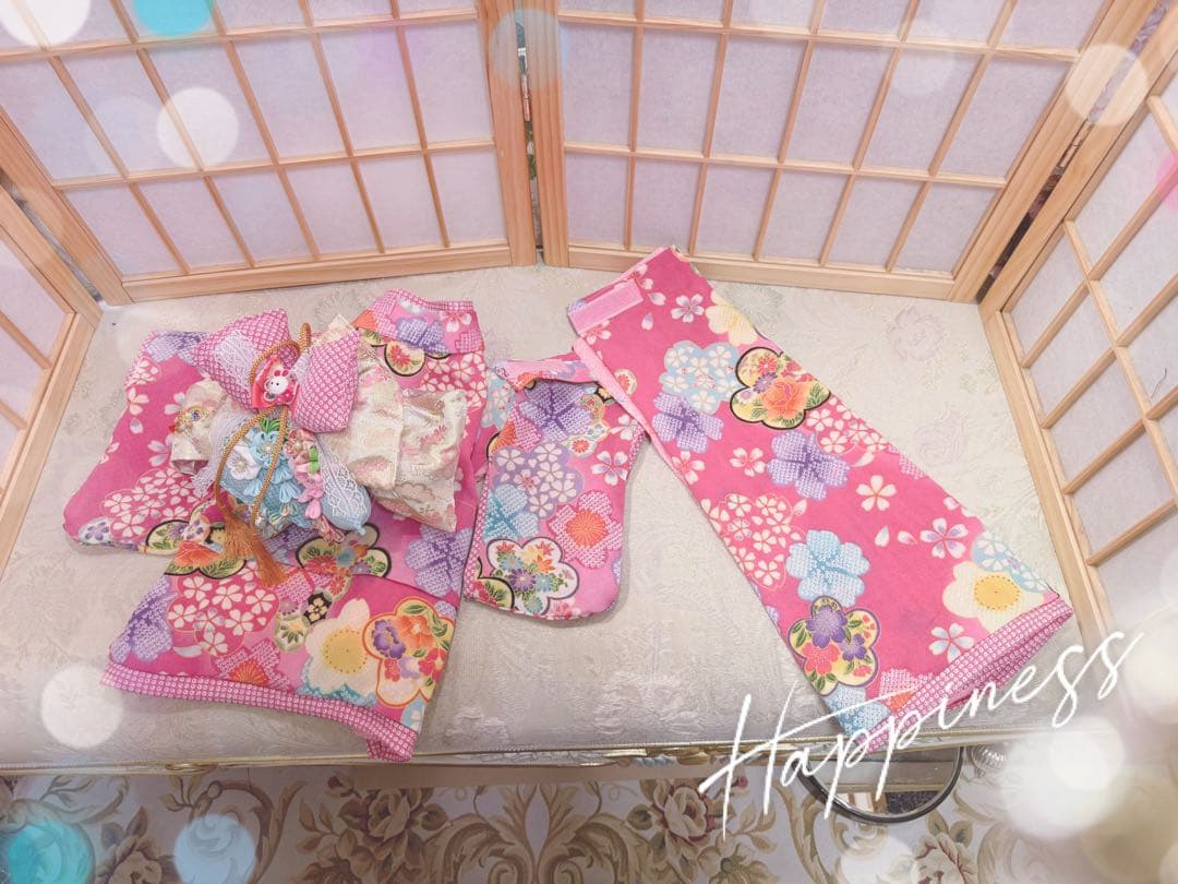 B453. pon2pan2☆犬オーダーお着物☆犬お着物