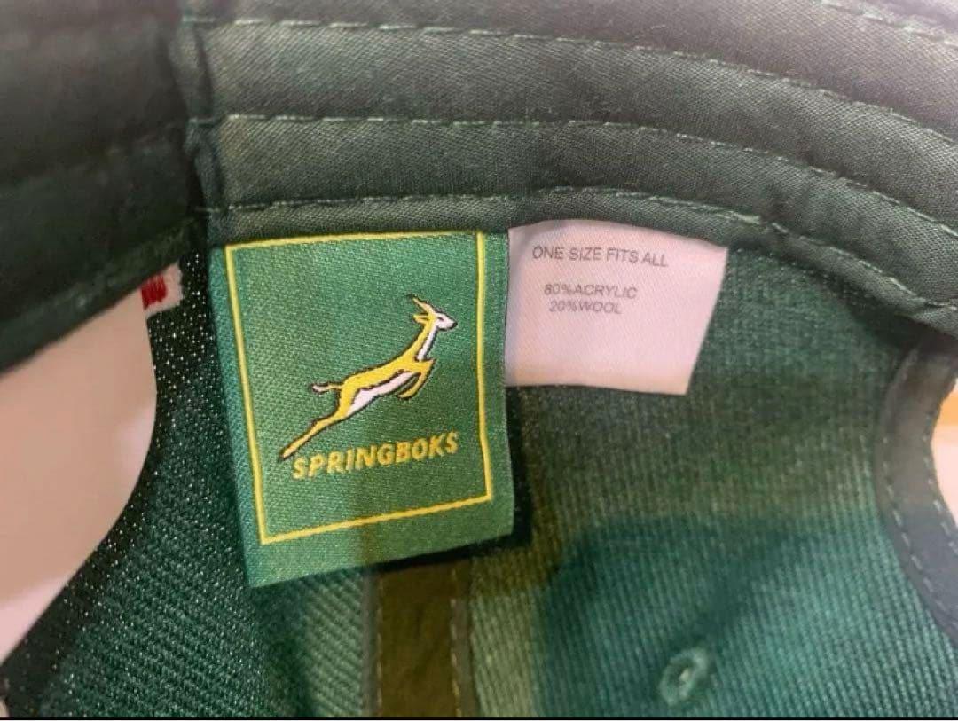 ラグビーSPRINGBOKS 南アフリカ代表　刺繍デザイン「 緑」「黄」　セット