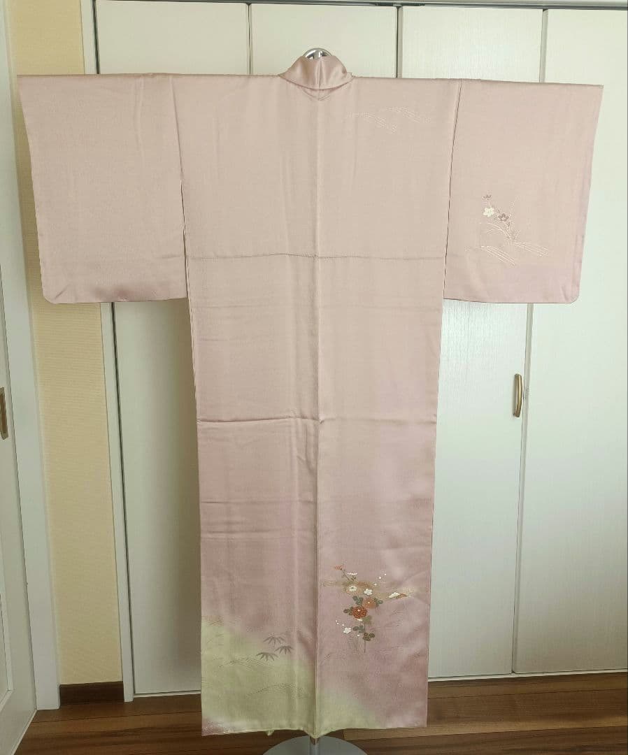 正絹訪問着（未使用）　フルセット4点　入学式　卒業式　宮参り　七五三