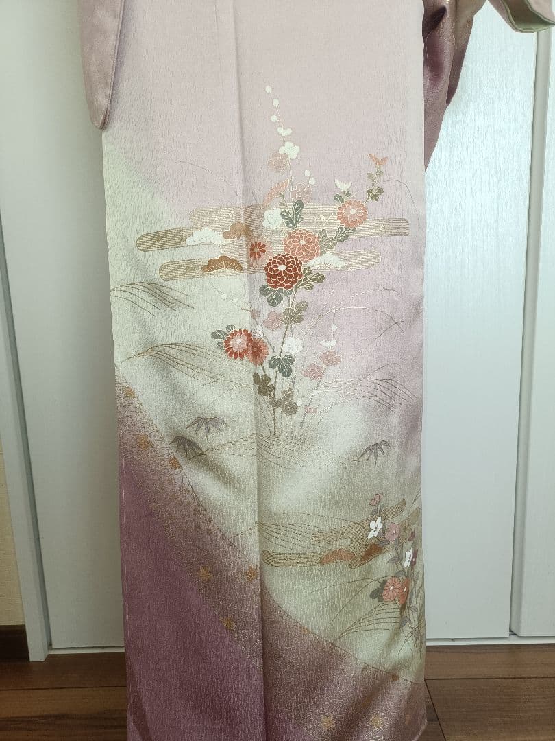 正絹訪問着（未使用）　フルセット4点　入学式　卒業式　宮参り　七五三