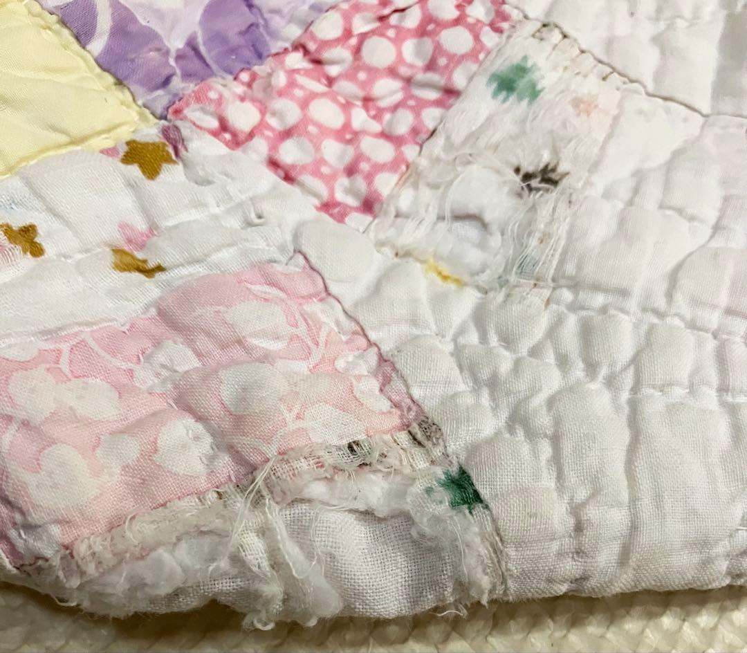 Mii様売約済 アンティークキルト キルティング ウエストバッグ パッチワーク