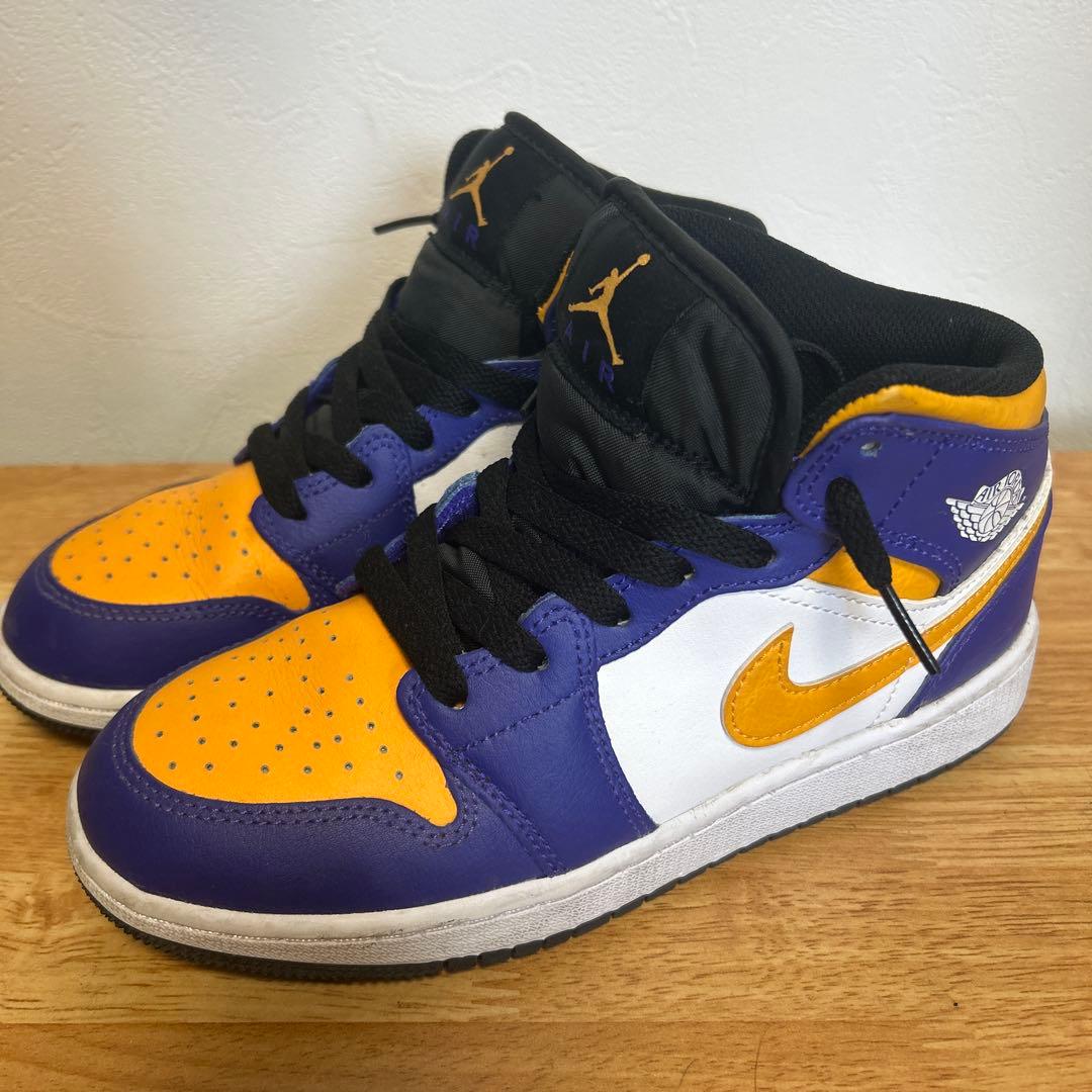 Nike Air Jordan 1 Mid \"Lakers\" 23㎝
