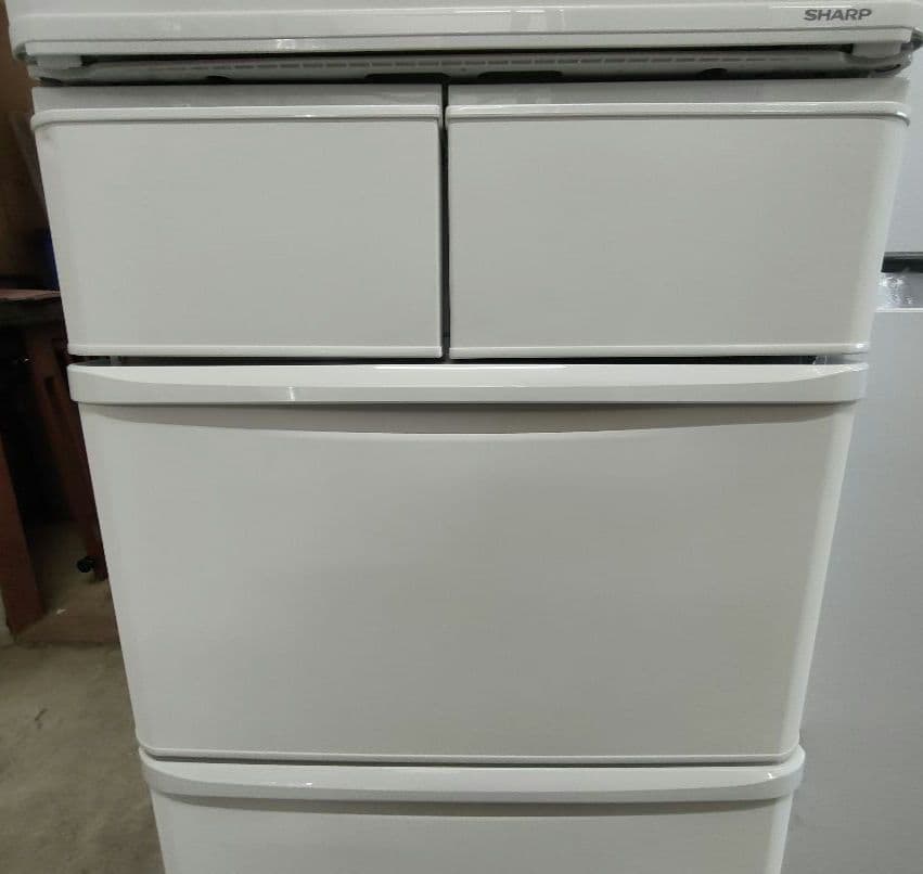 ダバオ 美品2022年製シャープ両側冷蔵庫412L SJ-X417J-W