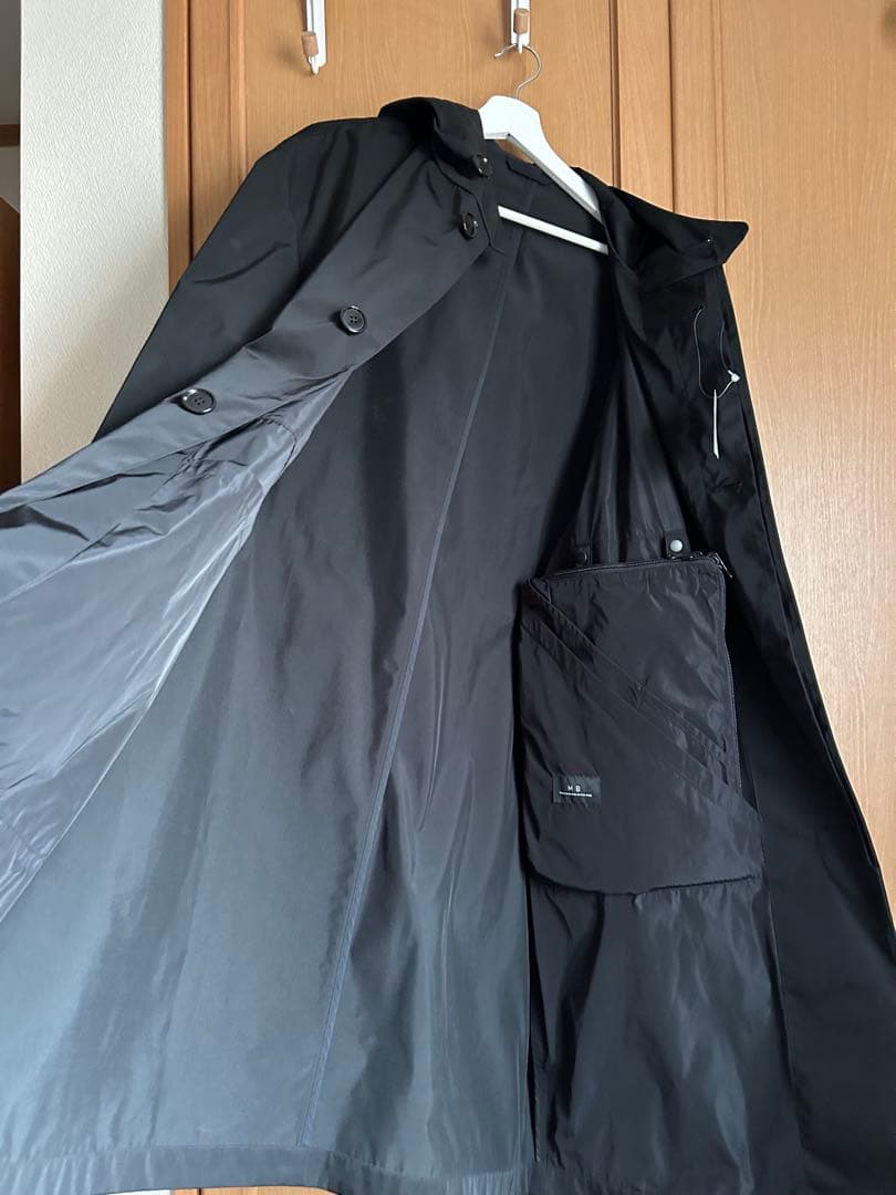 未使用品 MBハイエンドレインコートwithバッグ ブラック ソロテックス