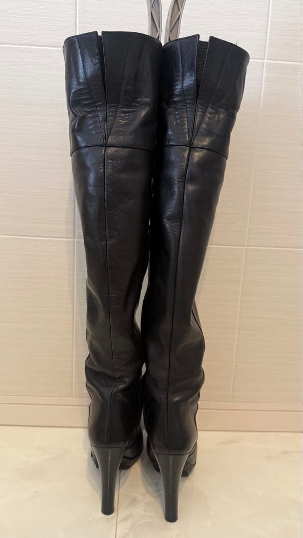 POOL SIDE 2wayブラックニーハイブーツ 25センチ