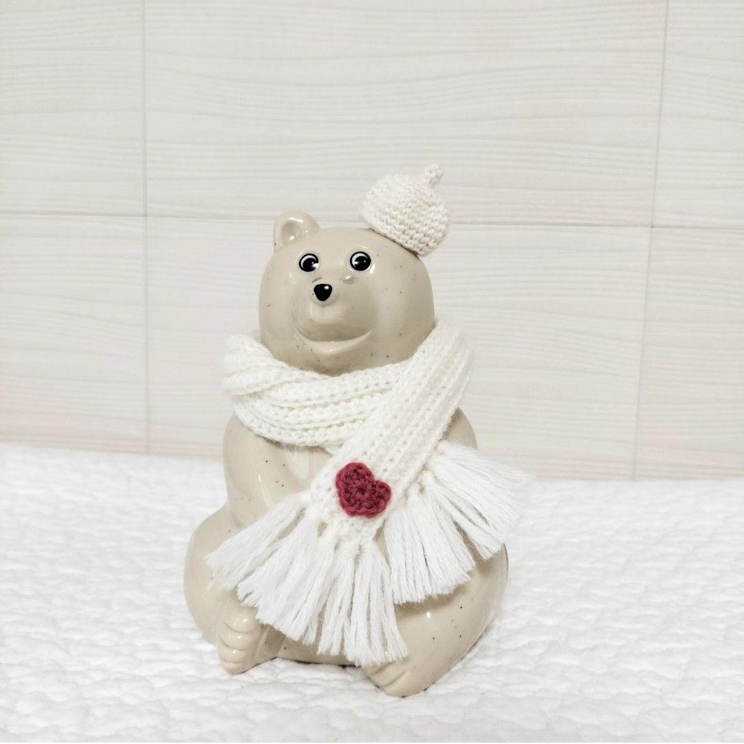 しろくま貯金箱＊ぬくぬくマフラー