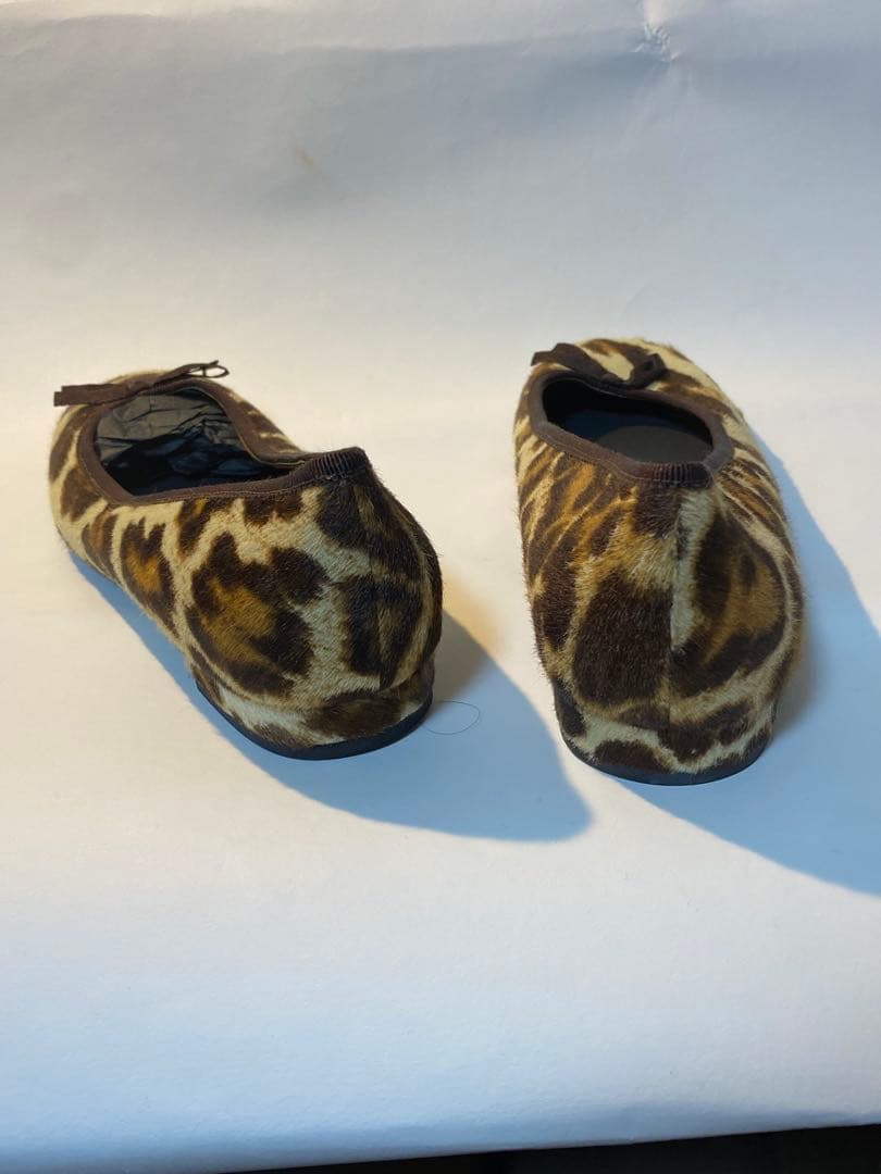【2日間限定プライス!!】プラダフラットシューズレオパード 38バレエシューズ