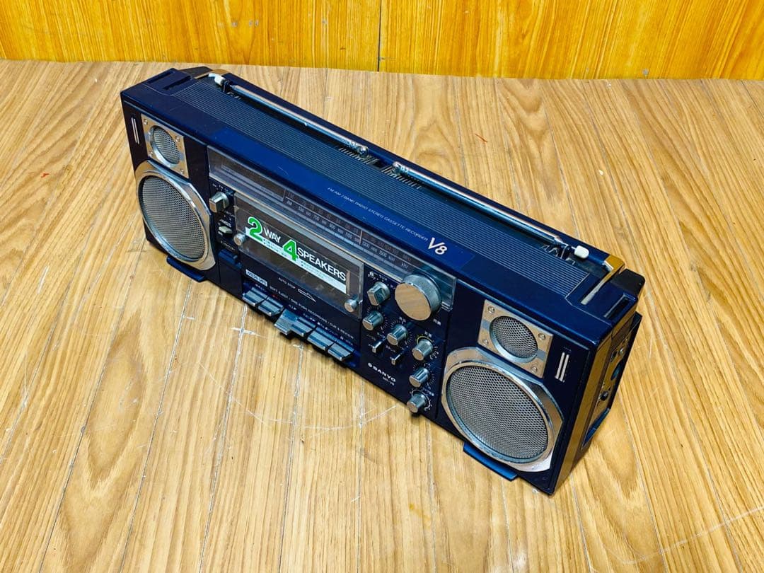 SANYO 2WAYスピーカー カセットデッキ MR-V8
