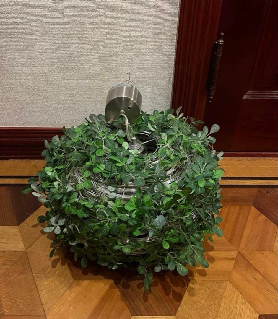 ディクラッセ オーランドビッグ ペンダントライト 人工グリーン 造花 カフェ等