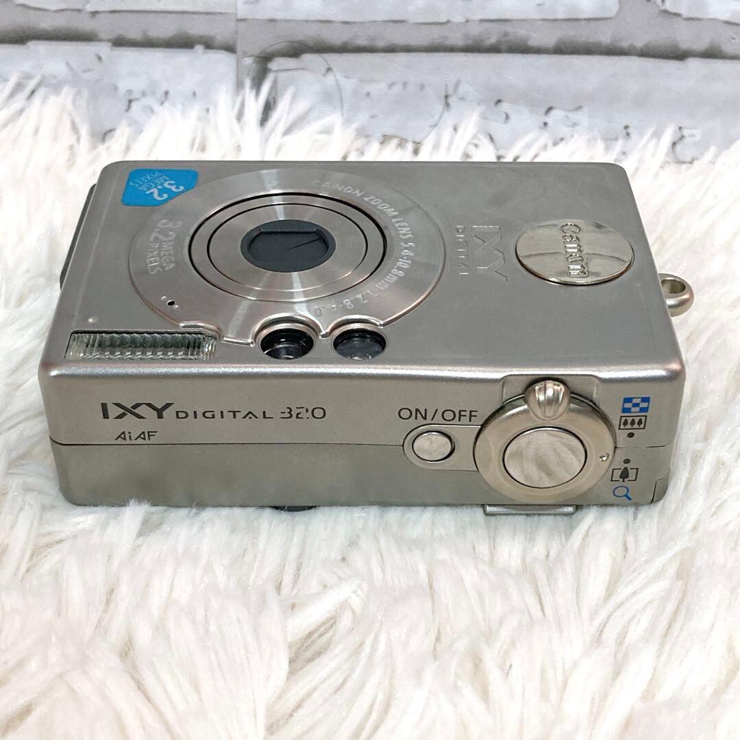 【動作品】 Canon IXY DIGITAL 320 デジカメ シルバー
