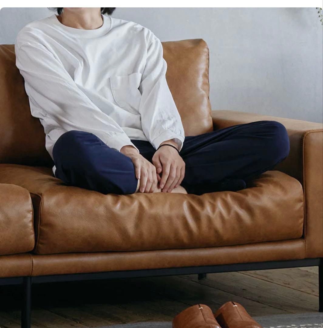 クラッシュゲート 関家具　プルートソファ 3人掛け オーカーブラウン　アイアン