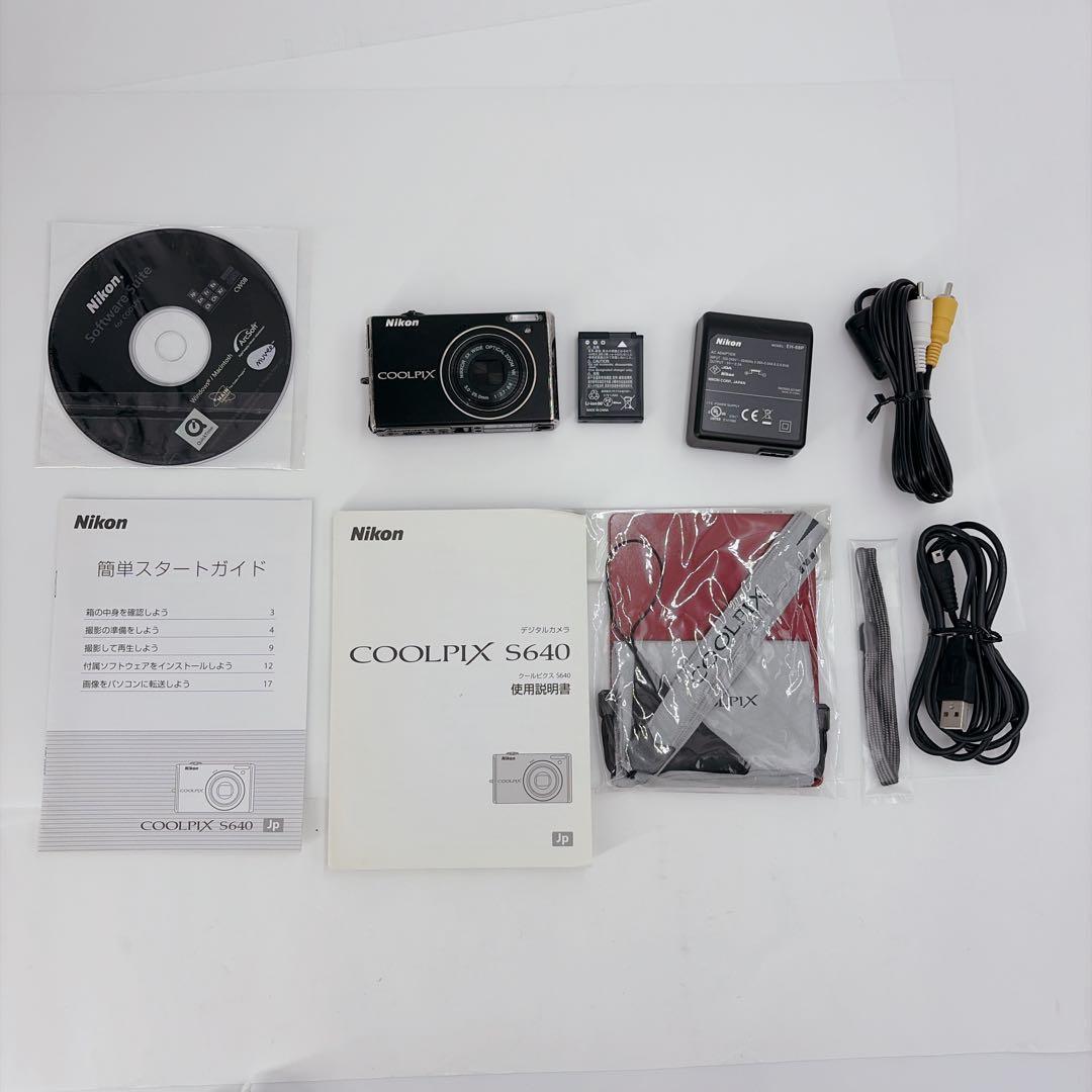 【付属品有り】Nikon COOLPIX S640 ブラック 887