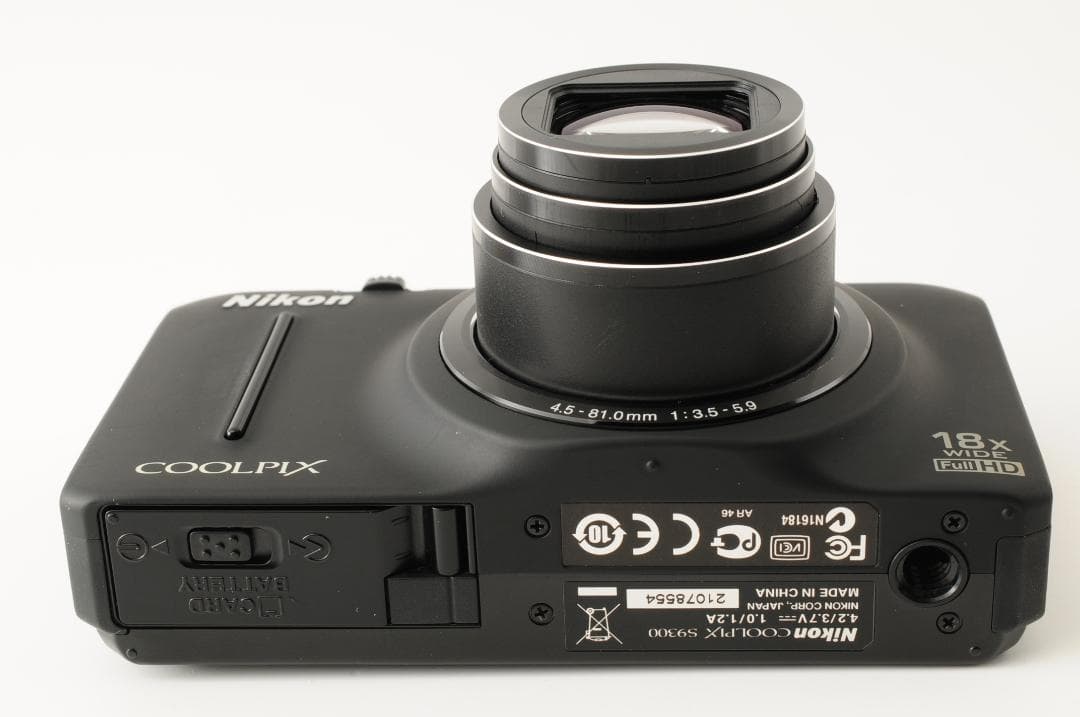 【ほぼ新品】ニコン Nikon COOLPIX S9300 デジタルカメラ 黒